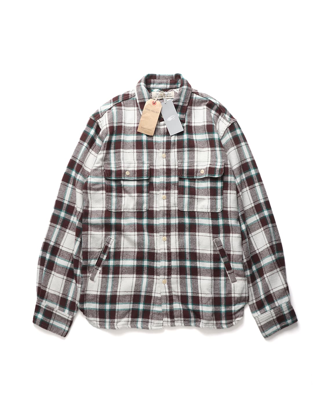 REMI RELIEF × BEAMS Check CPO Shirt 상품이미지1