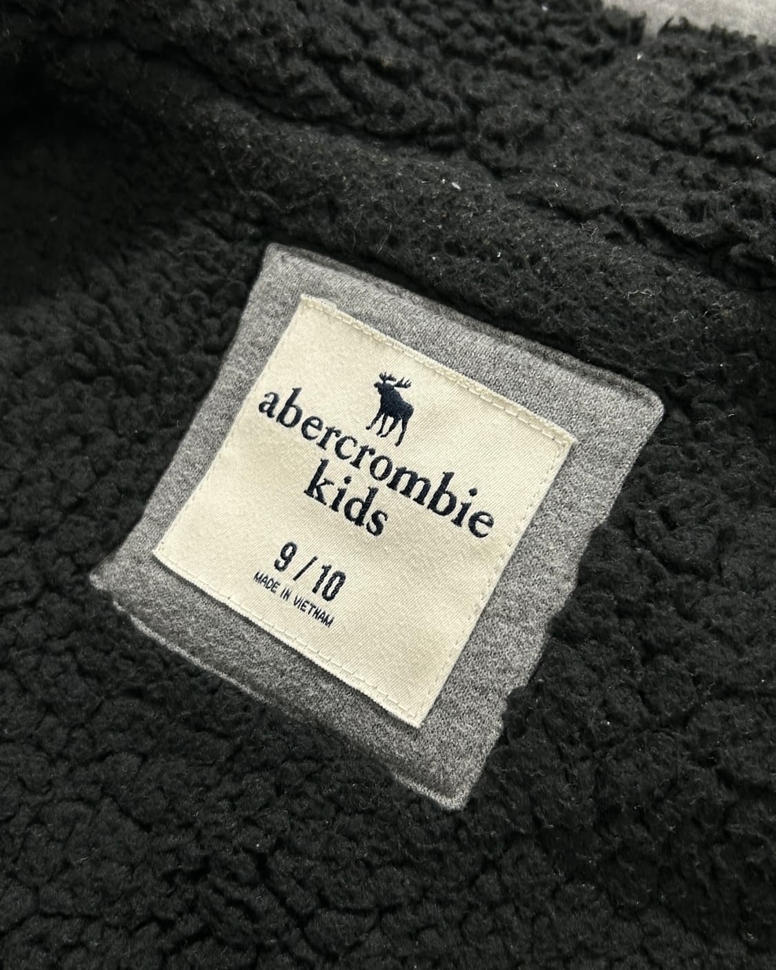 아베크롬비 y2k 레터로고 쉐르파 후드집업 상품이미지6