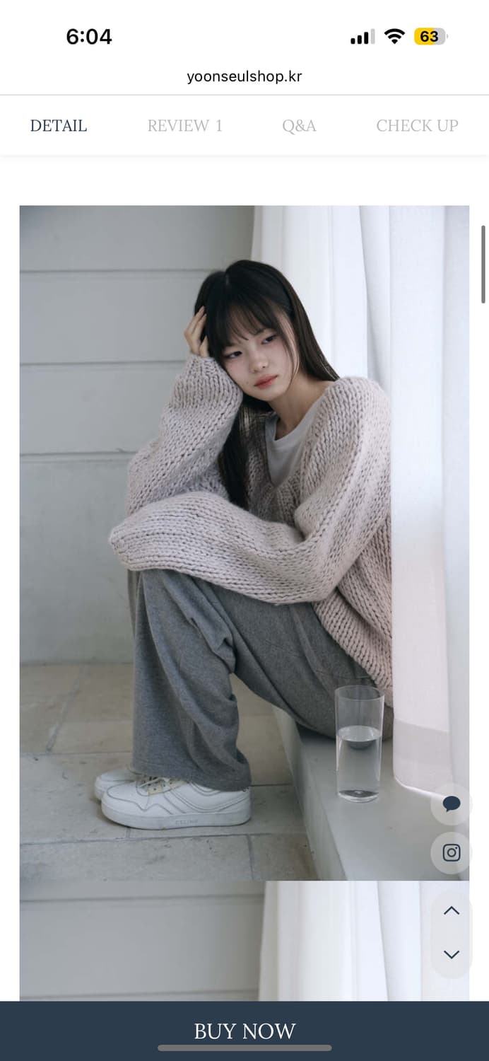 윤슬샵 라벤더 핸드메이드 스쿱넥 니트 상품이미지2