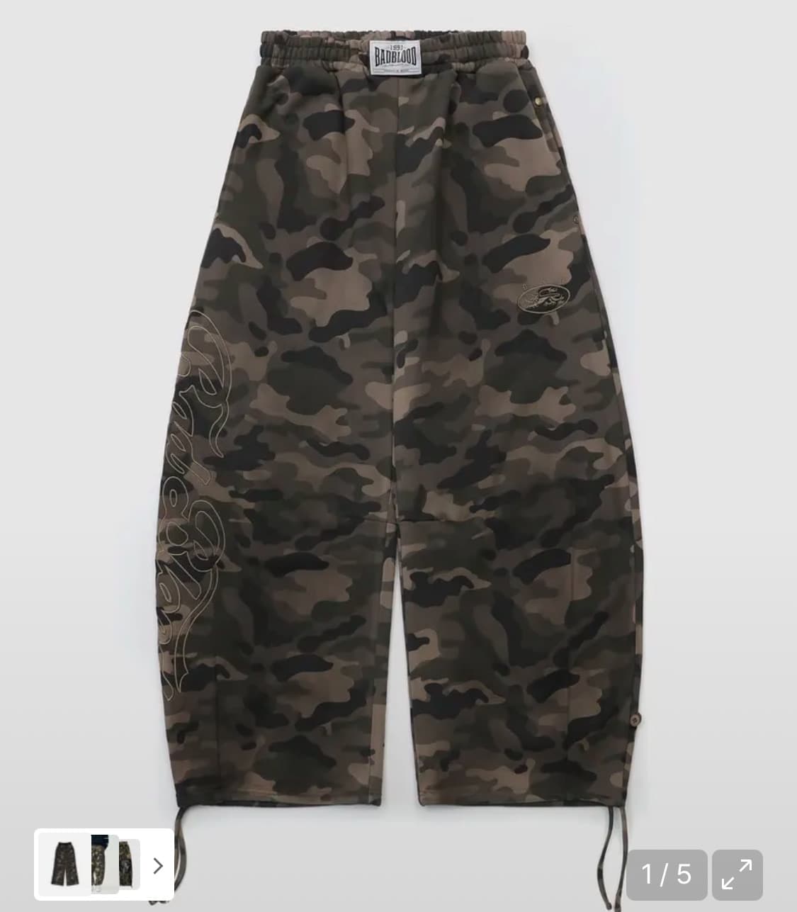 배드블러드 bad blood 미스틱 캡슐 2 Way 커브드 조거 트라우져 상품이미지1