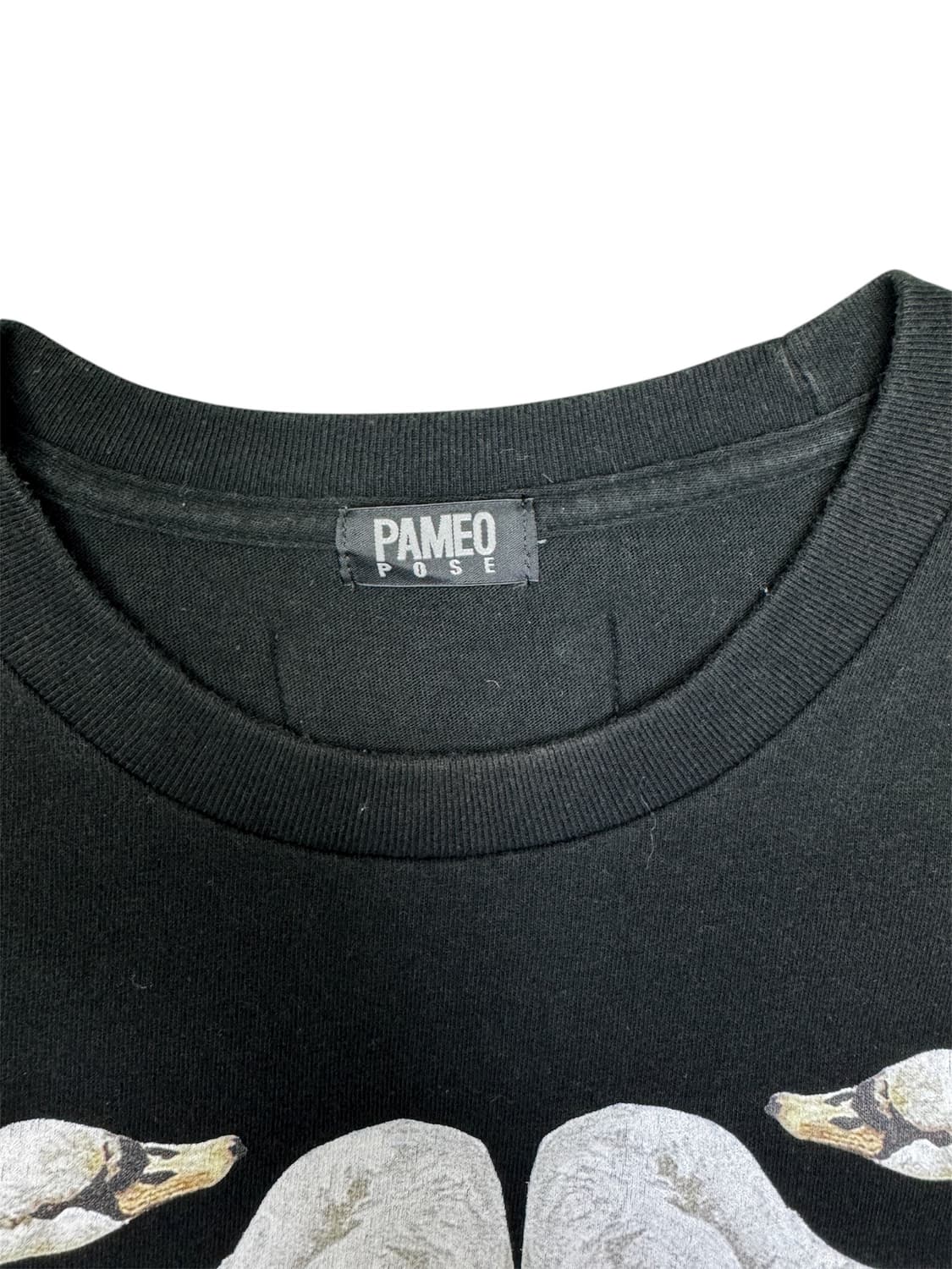 파메오 포즈 PAMEO POSE 스완 백조 프린팅 티셔츠 OS 상품이미지3