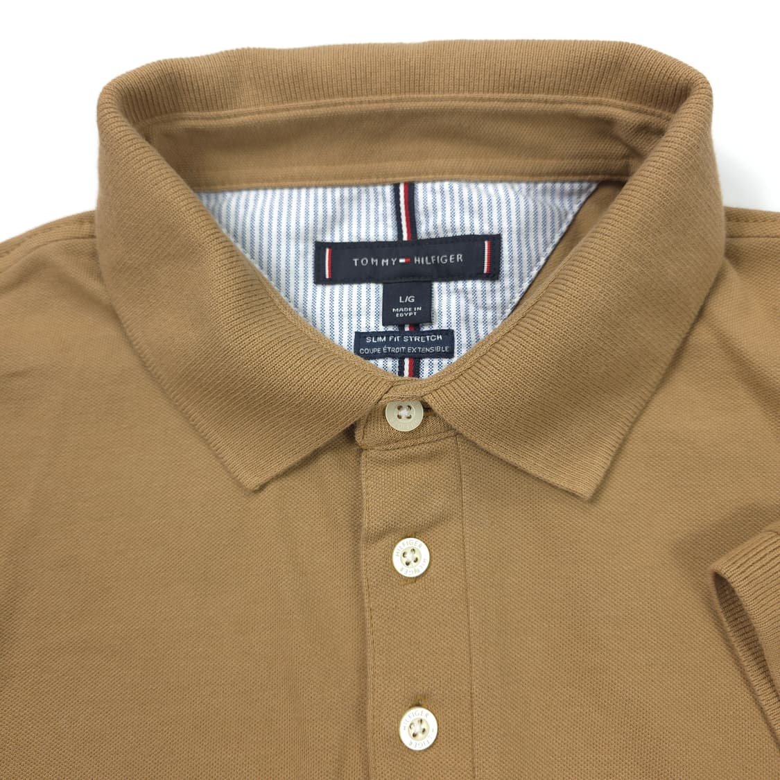 타미 힐피거 코튼 카라티셔츠 브라운 (L) 상품이미지4