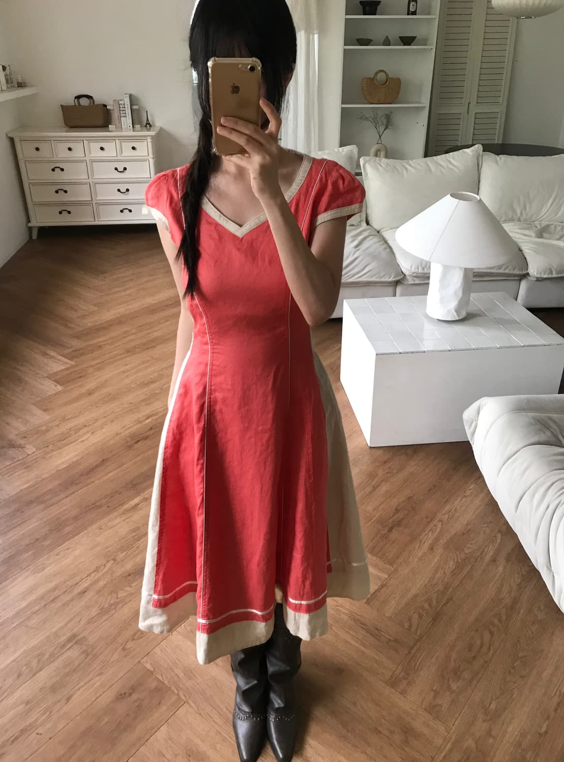 vintage strap one-piece 상품이미지1