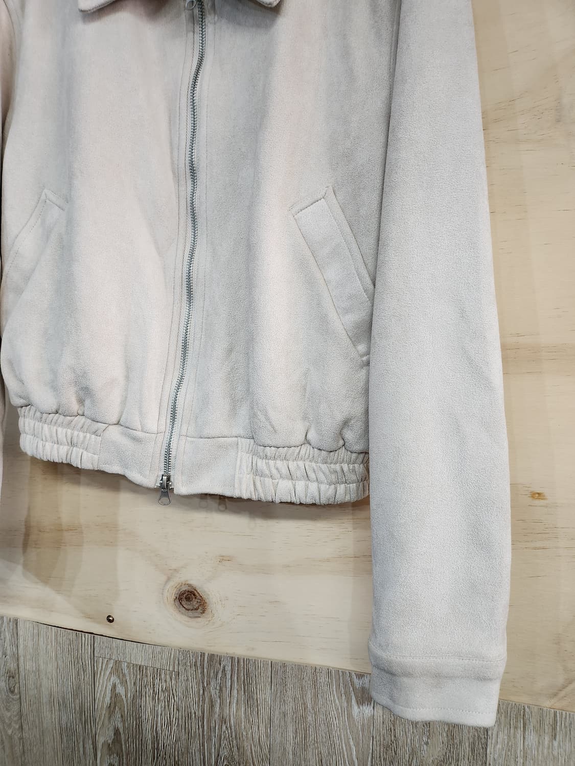 1132) 여성 스웨이드 봄버 자켓 상품이미지4