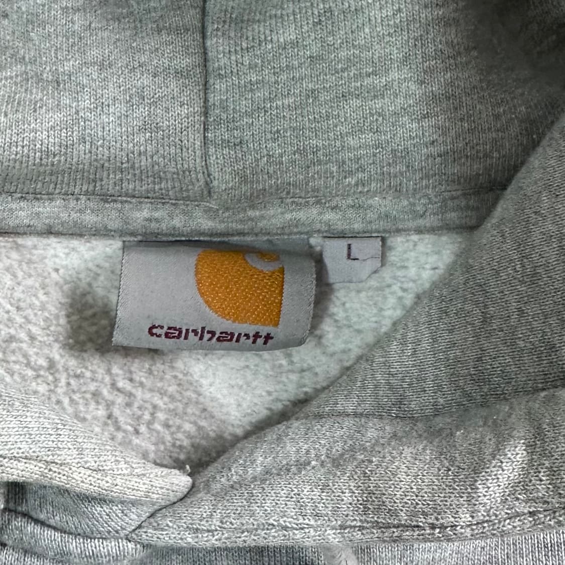 칼하트 로고 그레이 후드티   상품이미지6