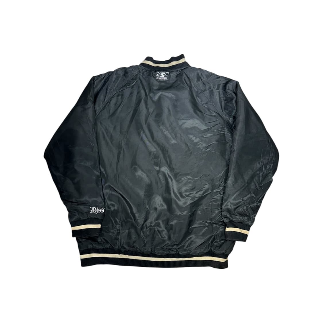 일본 빈티지 블랙 점퍼 빅 로고 자켓 XL 상품이미지3