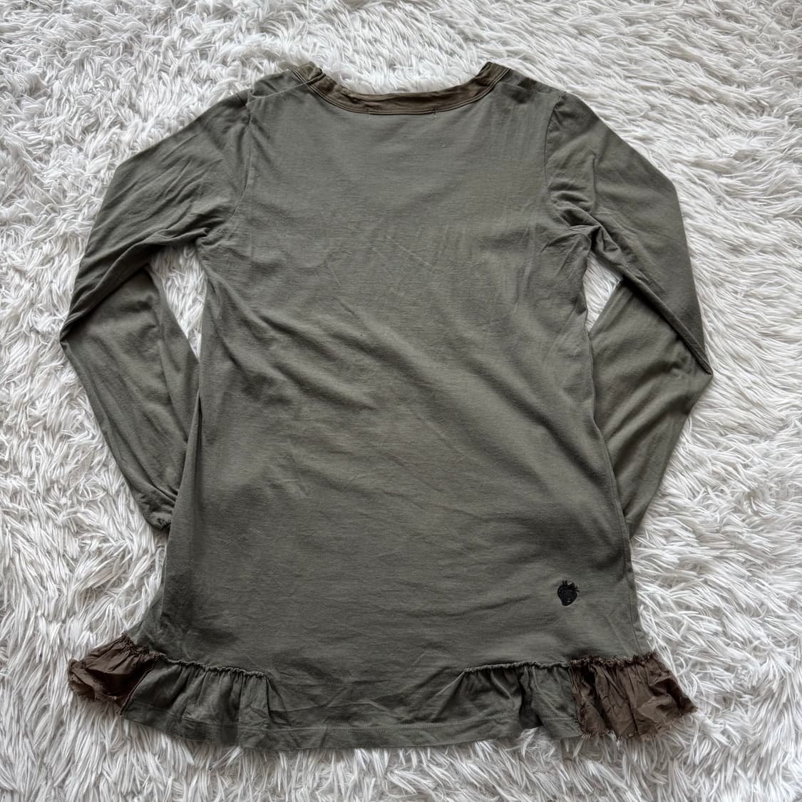 HAK 일본빈티지 y2k 긴팔 러블리 긴팔 딱붙핏 긴팔티 M 38 상품이미지3