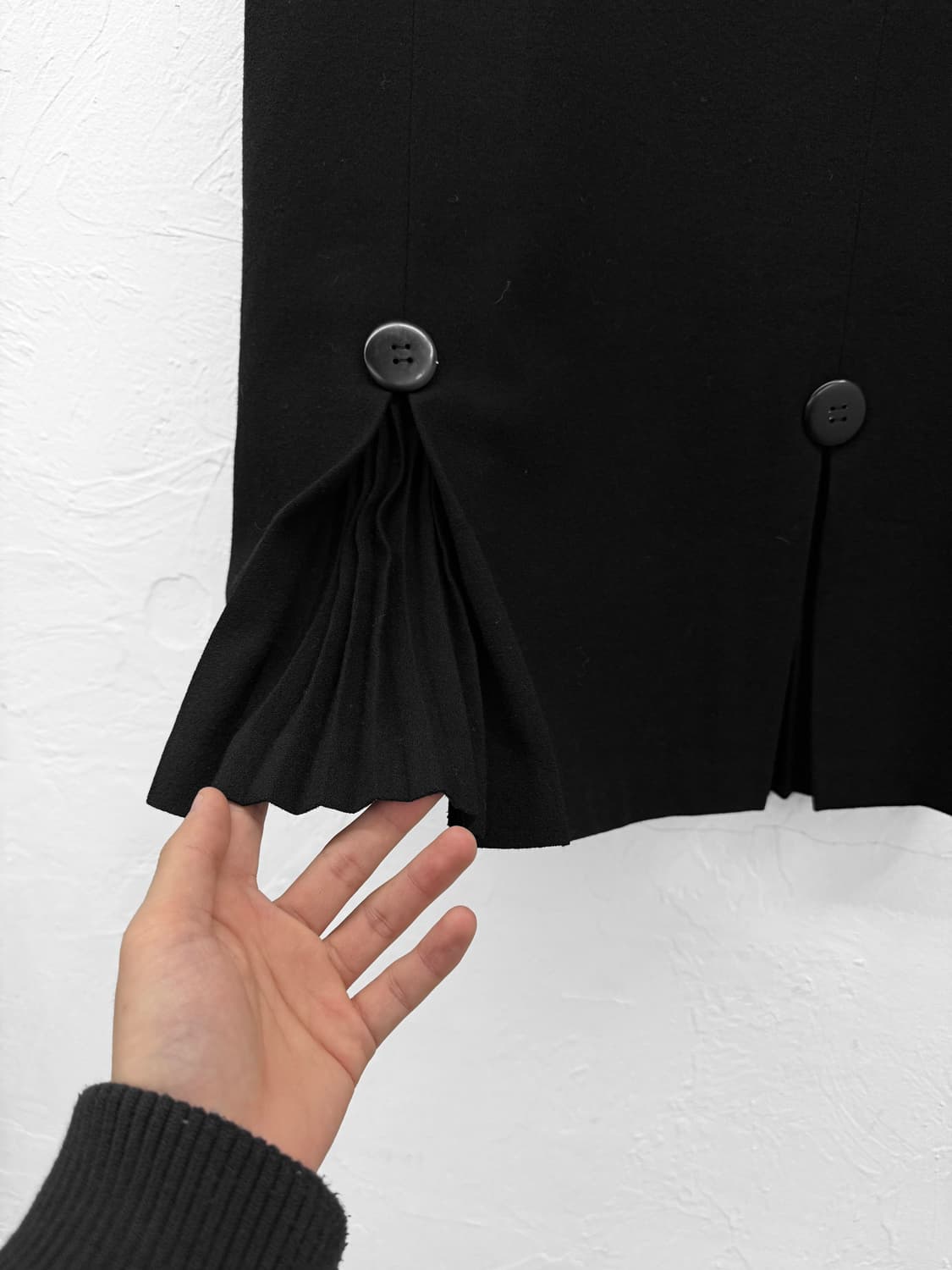 preference 버튼 플리츠 울 스커트 상품이미지3