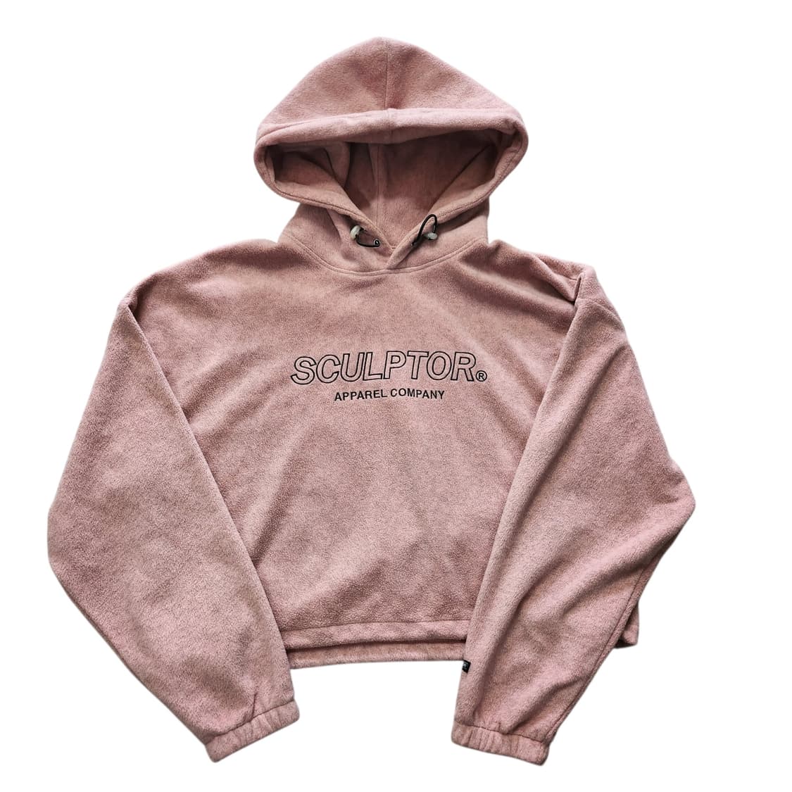 스컬프터 크롭 후리스 후드티 상품이미지1