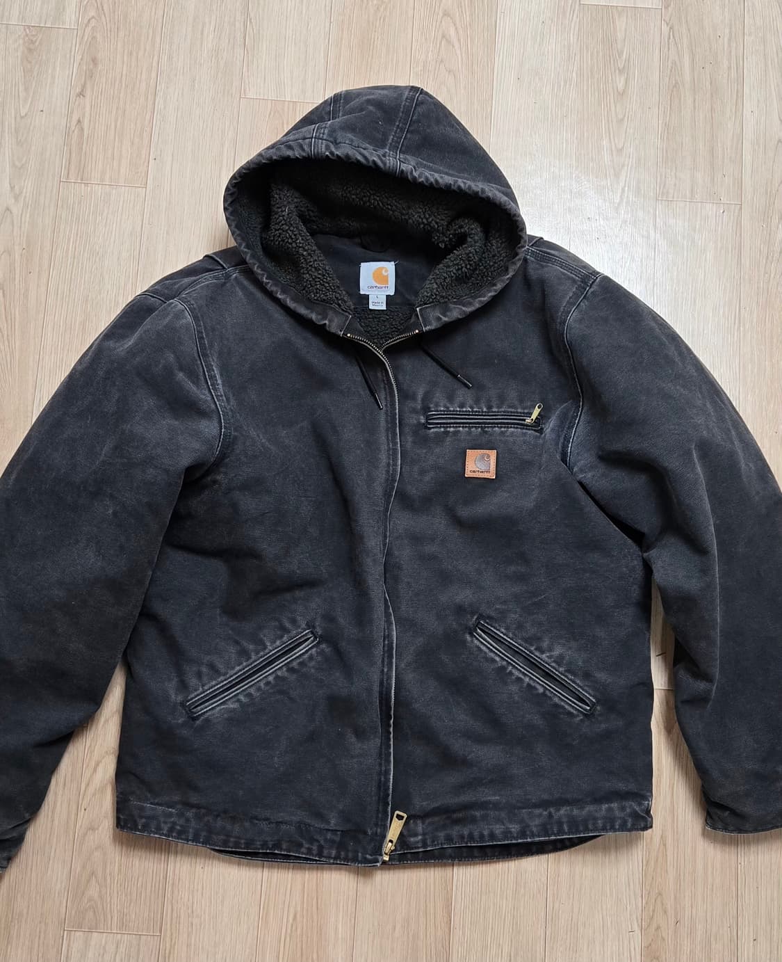 칼하트 j141 샌드스톤 블랙 L 상품이미지1