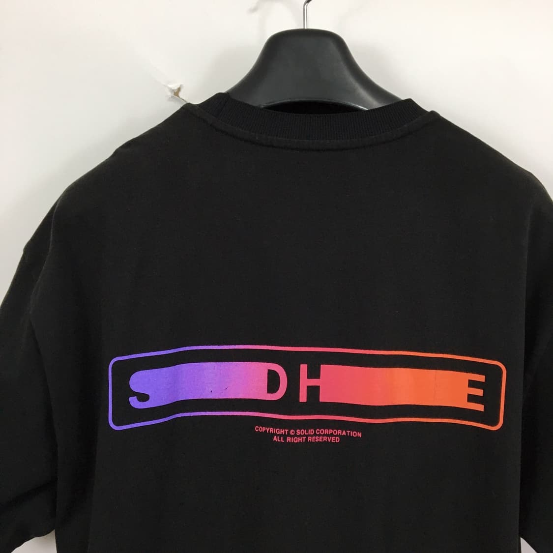 솔리드옴므 백프린팅 오버반팔 95  상품이미지4