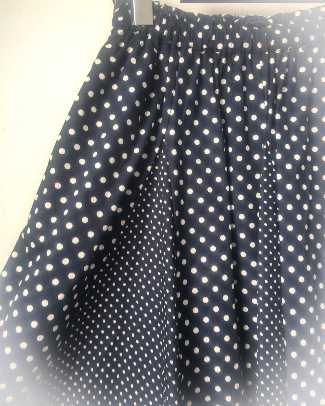 Dot pattern mixed long skirt 상품이미지2