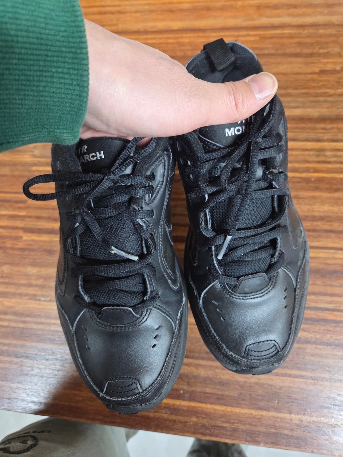 나이키 에어 모나코 가죽 블랙 250 상품이미지8