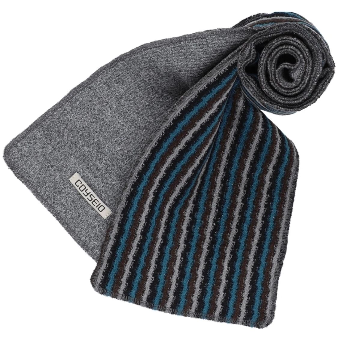 코이세이오 더블니트 머플러 그레이 상품이미지1