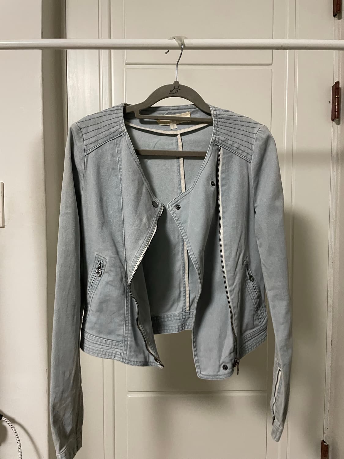 아떼 바네사브루노 코튼 데님 라이더 자켓 상품이미지1