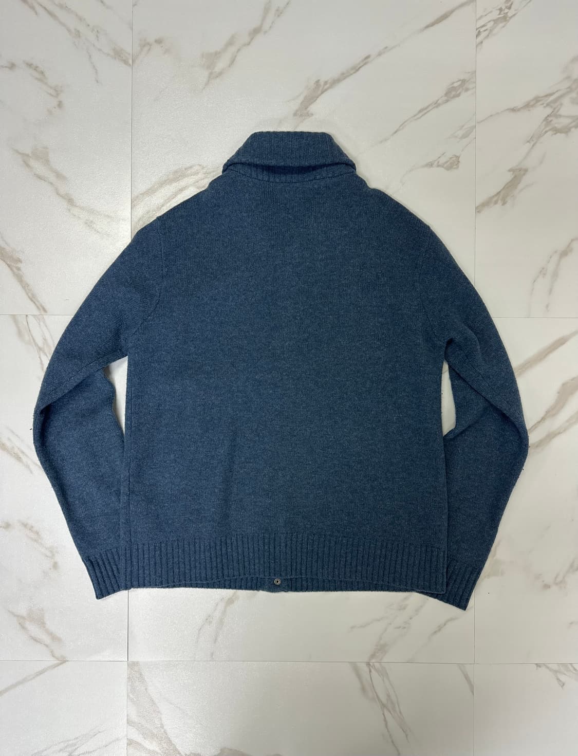 (XL)폴로 폴로진스 R패치 레터맨 숄카라 가디건 딥블루 상품이미지5