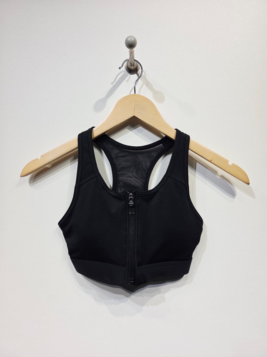 나이키 블랙 집업 스포츠 브라_XS 상품이미지1