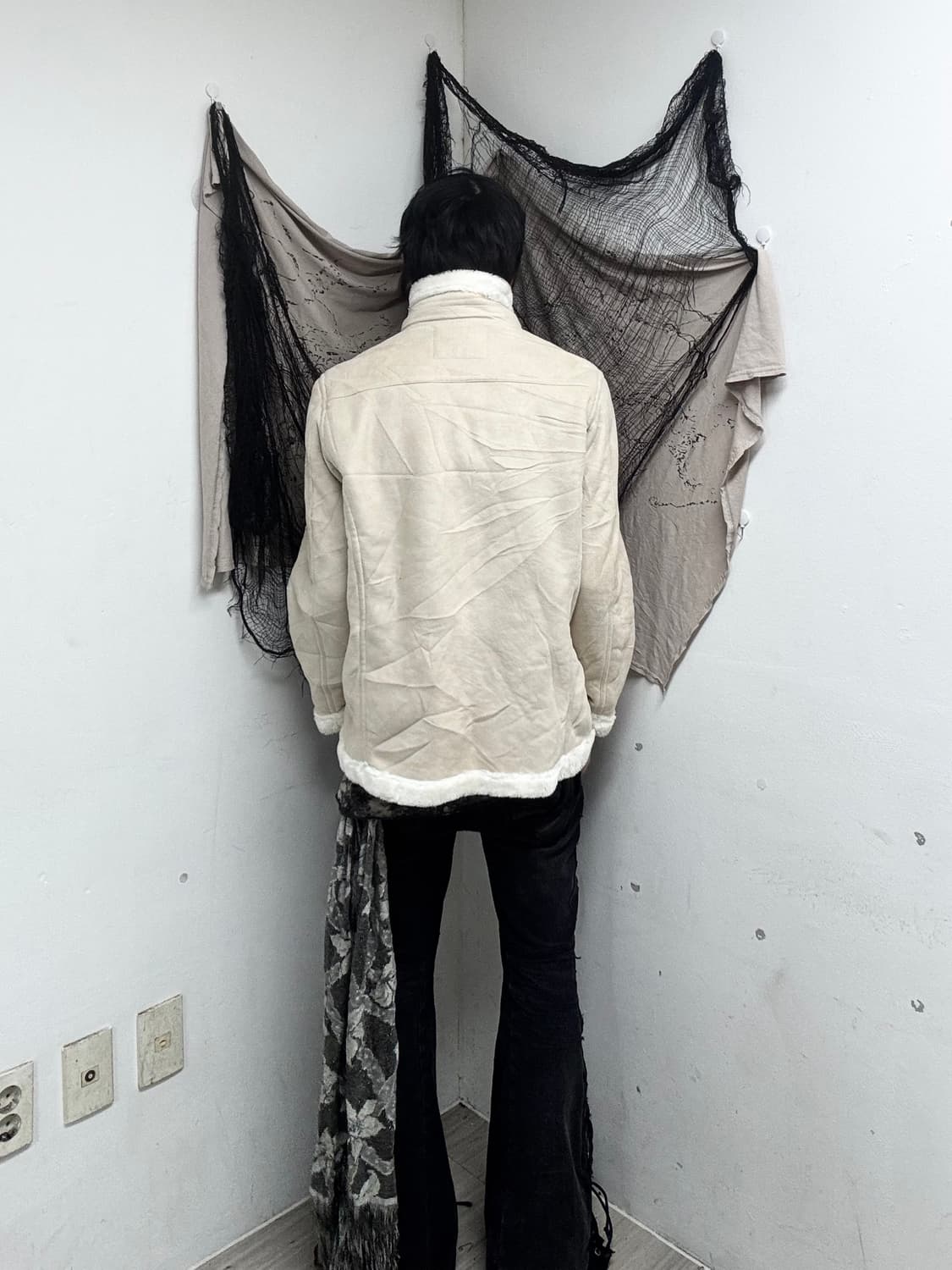 [ROUSHATTE]VKEI White Fur Trimming NeckB 상품이미지4