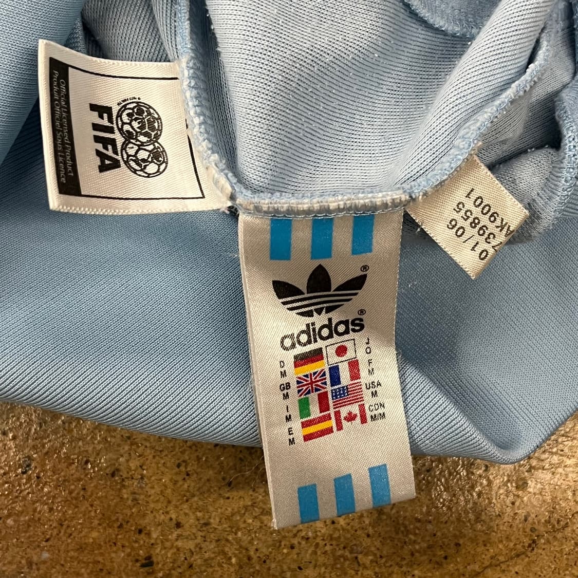 아디다스 아르헨티나 하늘 오리지널 져지 트랙탑  상품이미지6