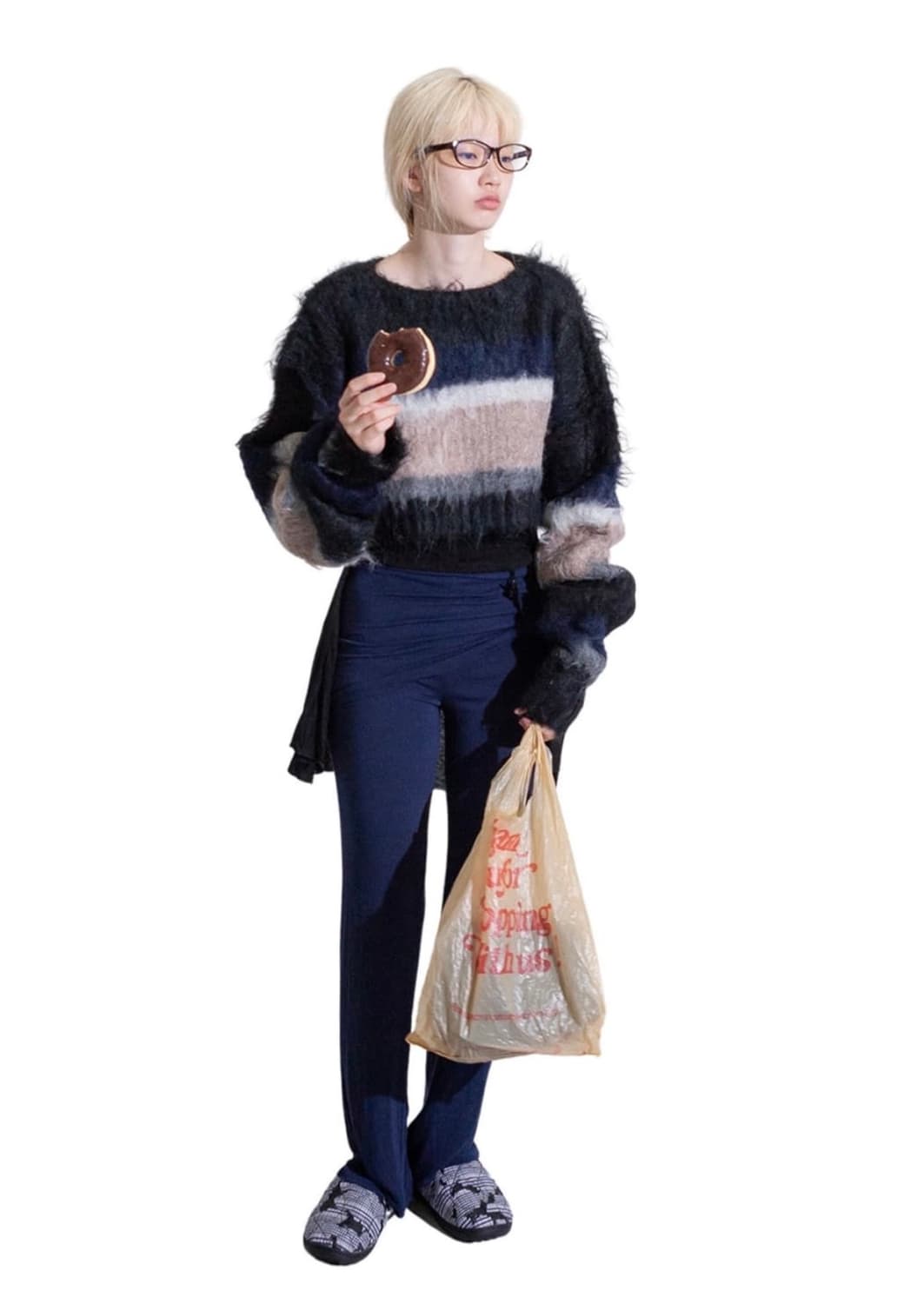 perverze 퍼버즈 더블 스트라이프 니트 상품이미지1