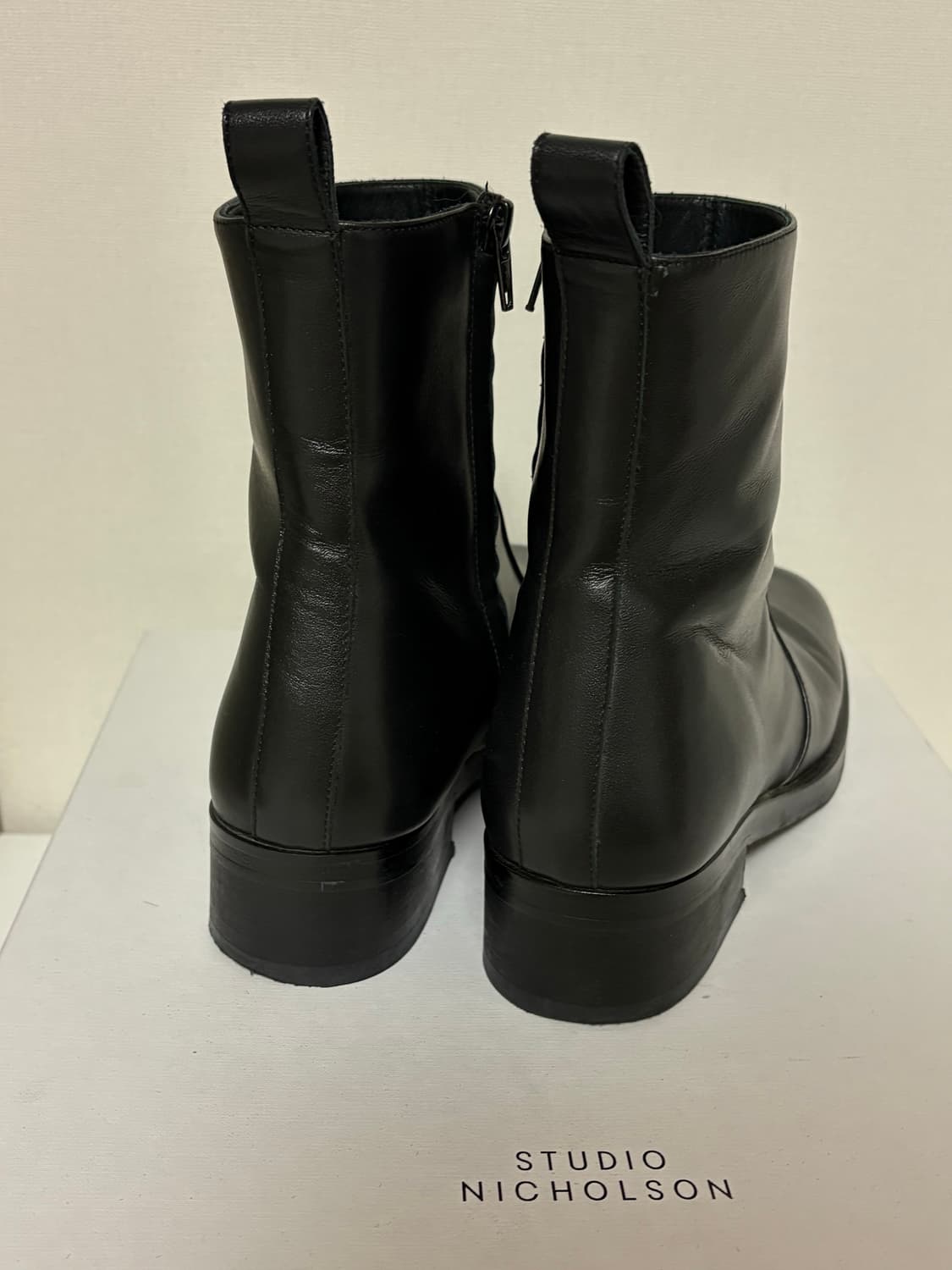 스튜디오 니콜슨 스퀘어 첼시 부츠 38 블랙 상품이미지3