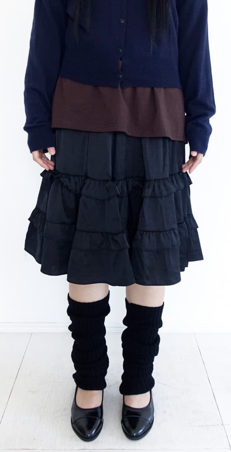 샵페어리 실크 프릴 스커트 silky frill flare skirt 상품이미지1