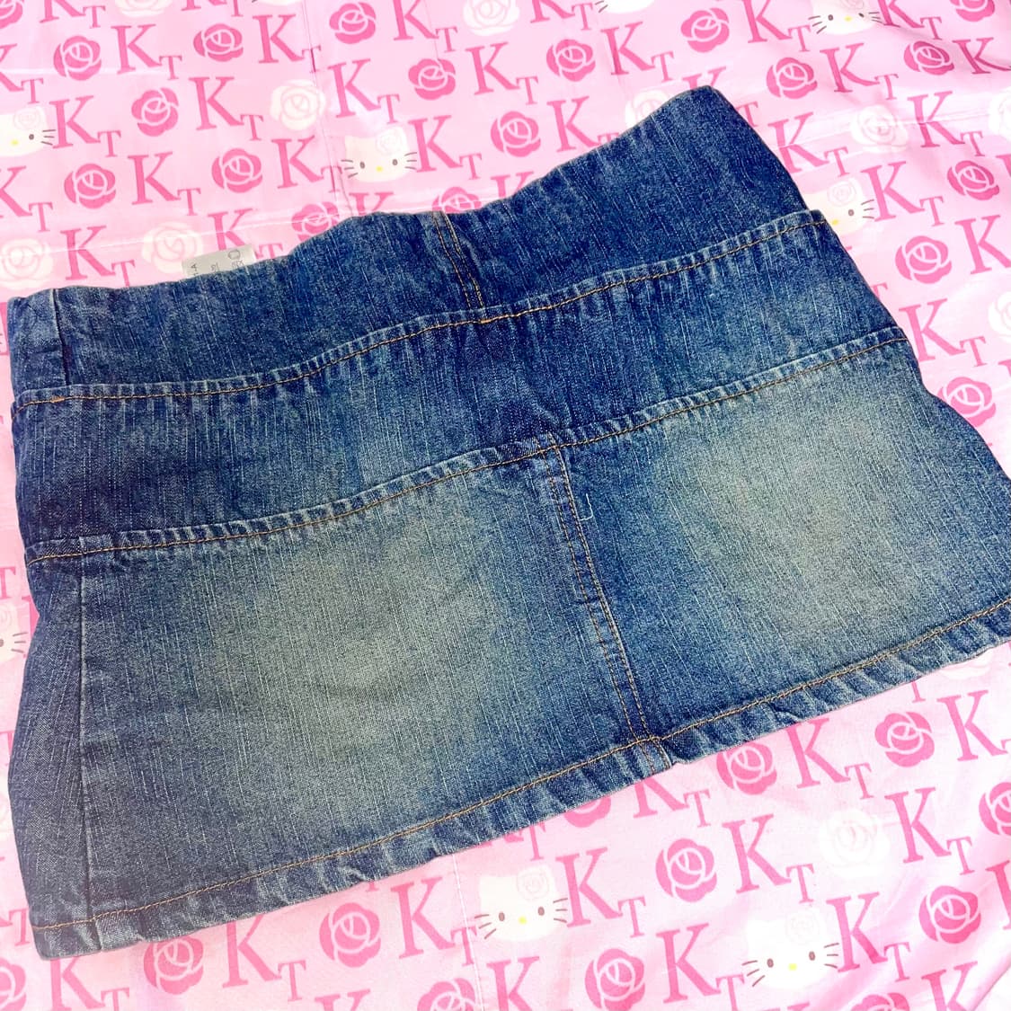 빈티지 데님 스커트 미니 숏 벨트  상품이미지2