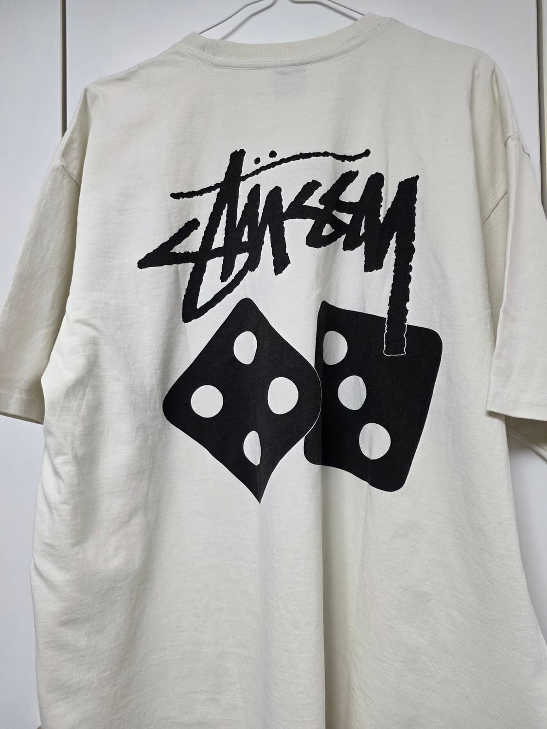 스투시 다이스 반팔 티셔츠 아이보리 xl 상품이미지2