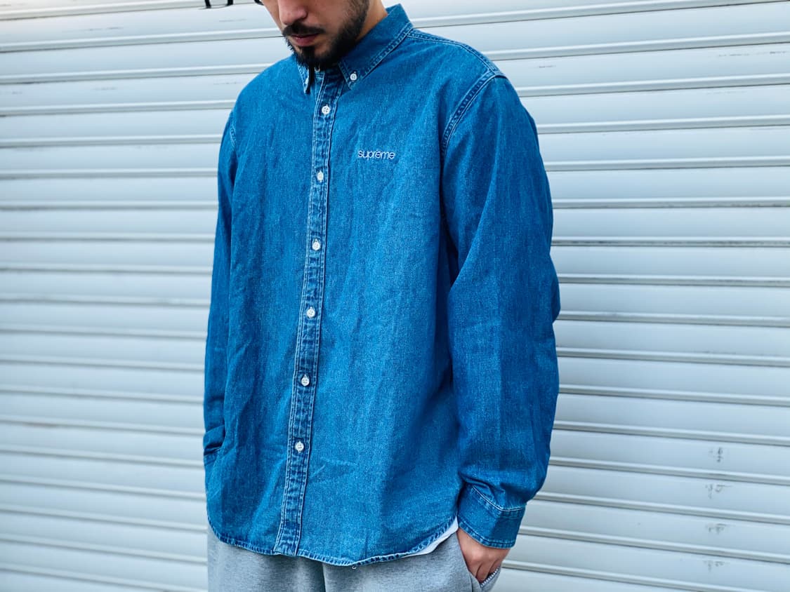 슈프림 Supreme Classic Logo Denim Shirt 상품이미지3