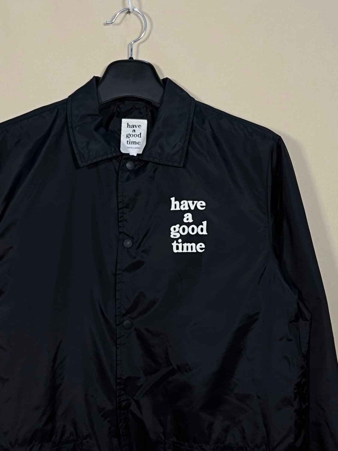 헤브어굿타임 로고 코치 자켓 처분  상품이미지2