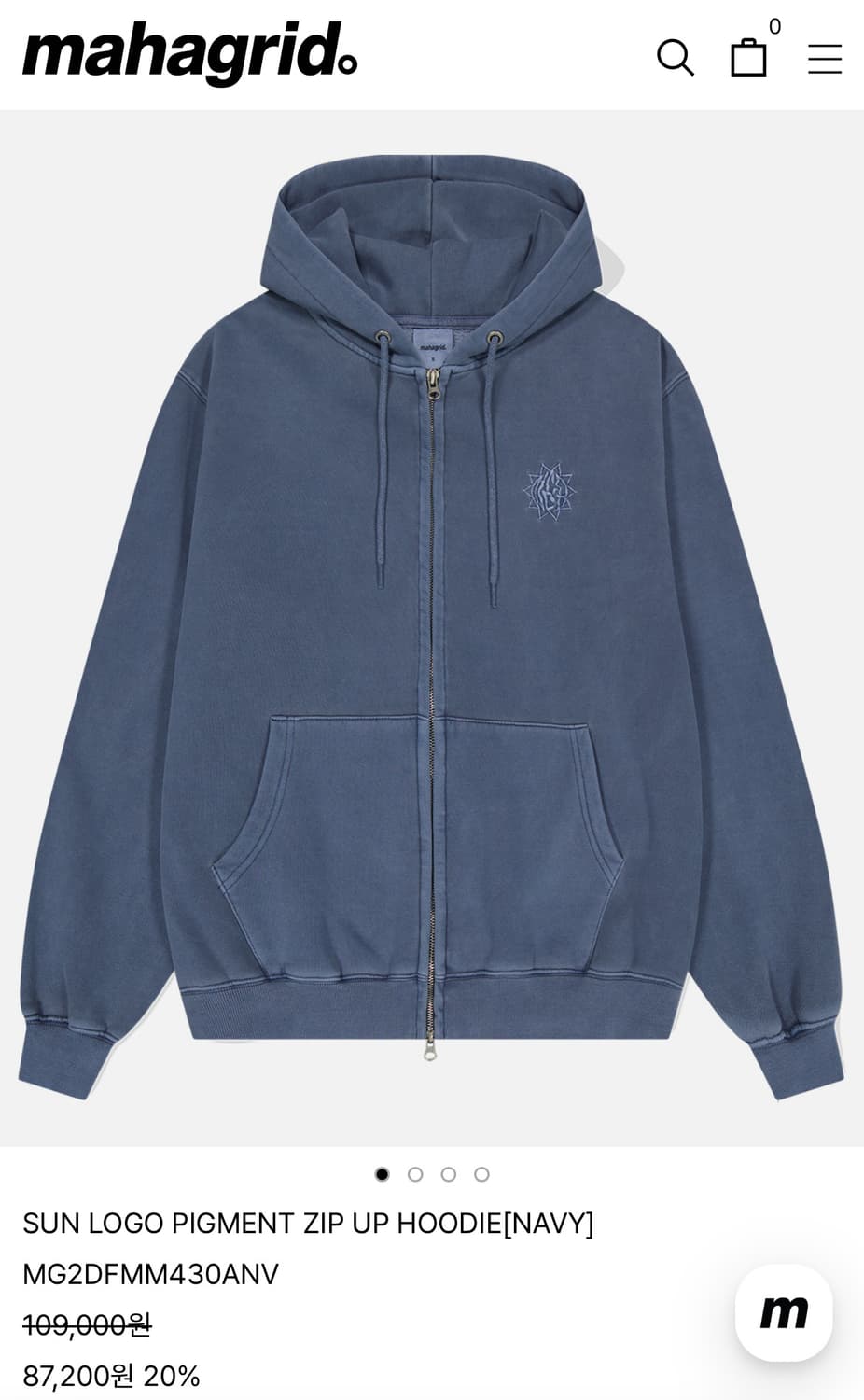 마하그리드 후드집업 (MG2DFMM430A) 상품이미지4