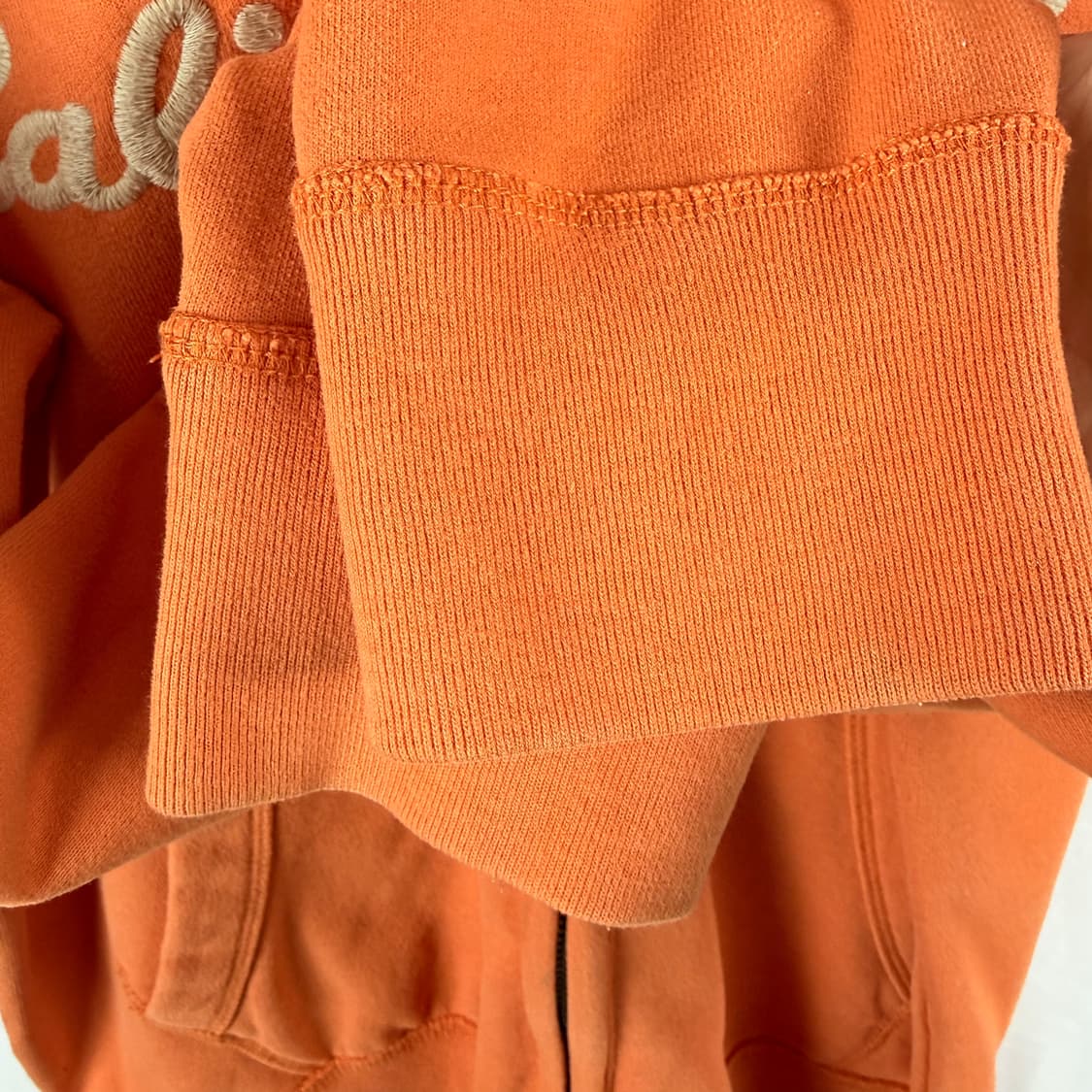 (L) 후아유 패치로고 후드집업 오렌지 상품이미지5