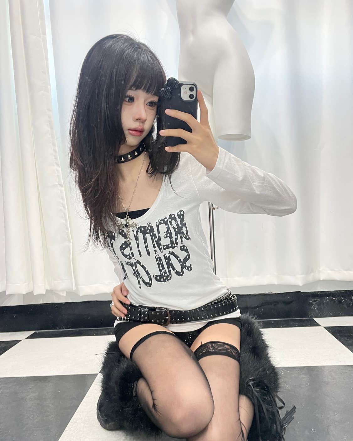 🎸화이트 유니온 잭 롱슬리브🎸 상품이미지2