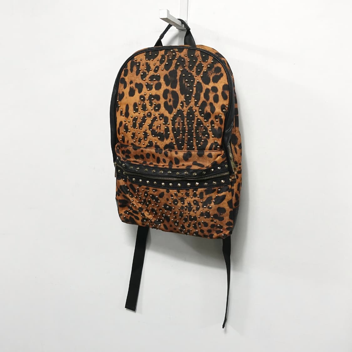 VINTAGE Y2K LEOPARD 빈티지 호피 레오파드 스터드 백팩 상품이미지3