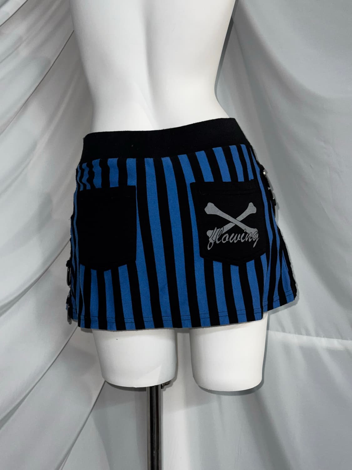 캐캐체 아무사복깔 키치펑크 블루 스트라이프 코디세트  상품이미지4