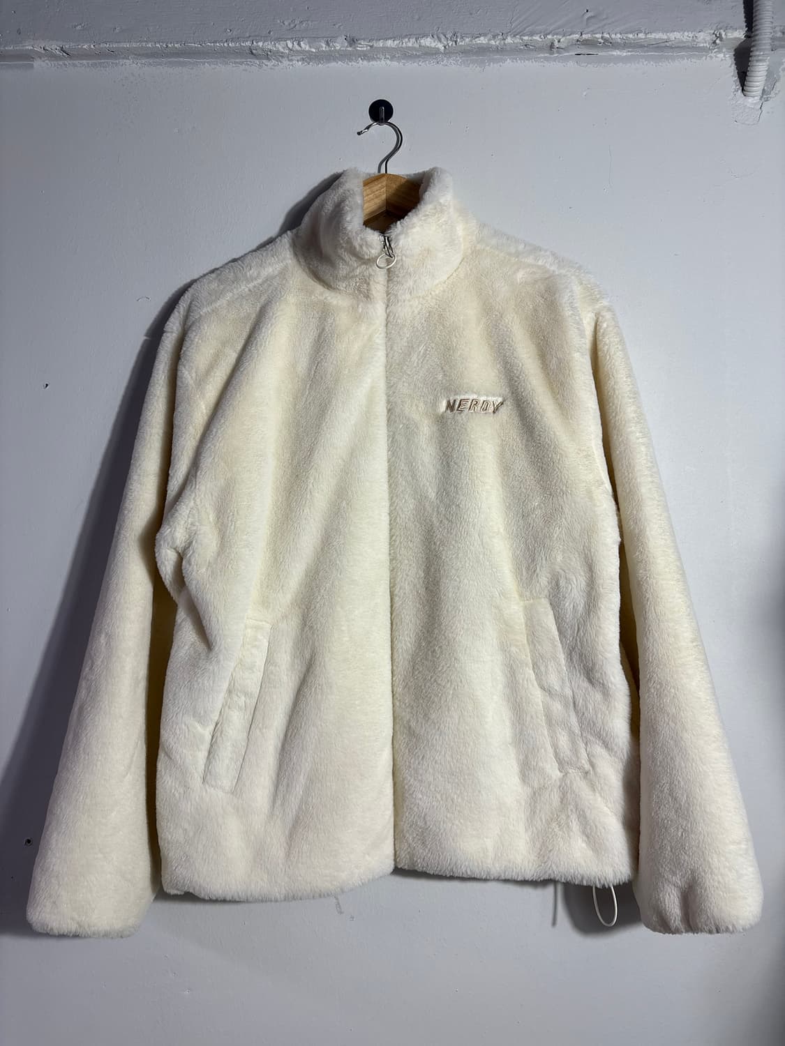 널디 아이보리 플리스 자켓 상품이미지1
