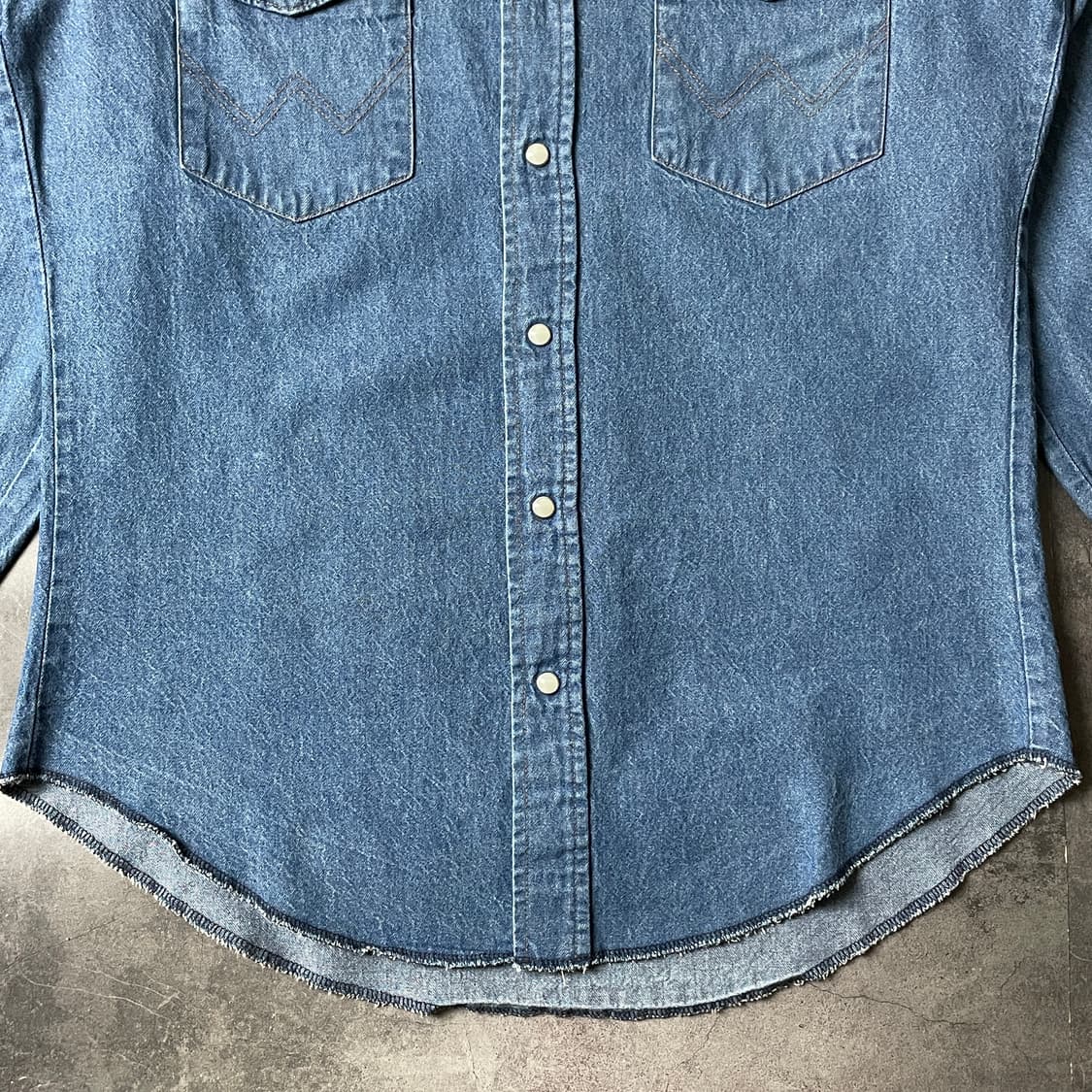 WRANGLER 랭글러 빈티지 웨스턴 데님 셔츠 A00447 상품이미지5