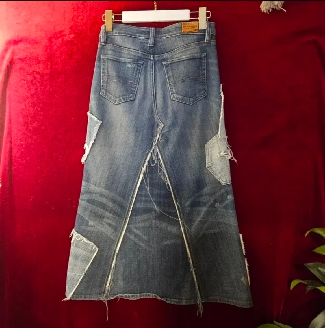 랄프로렌 포켓 덧뎀 데님 롱 스커트 25-26size 상품이미지2