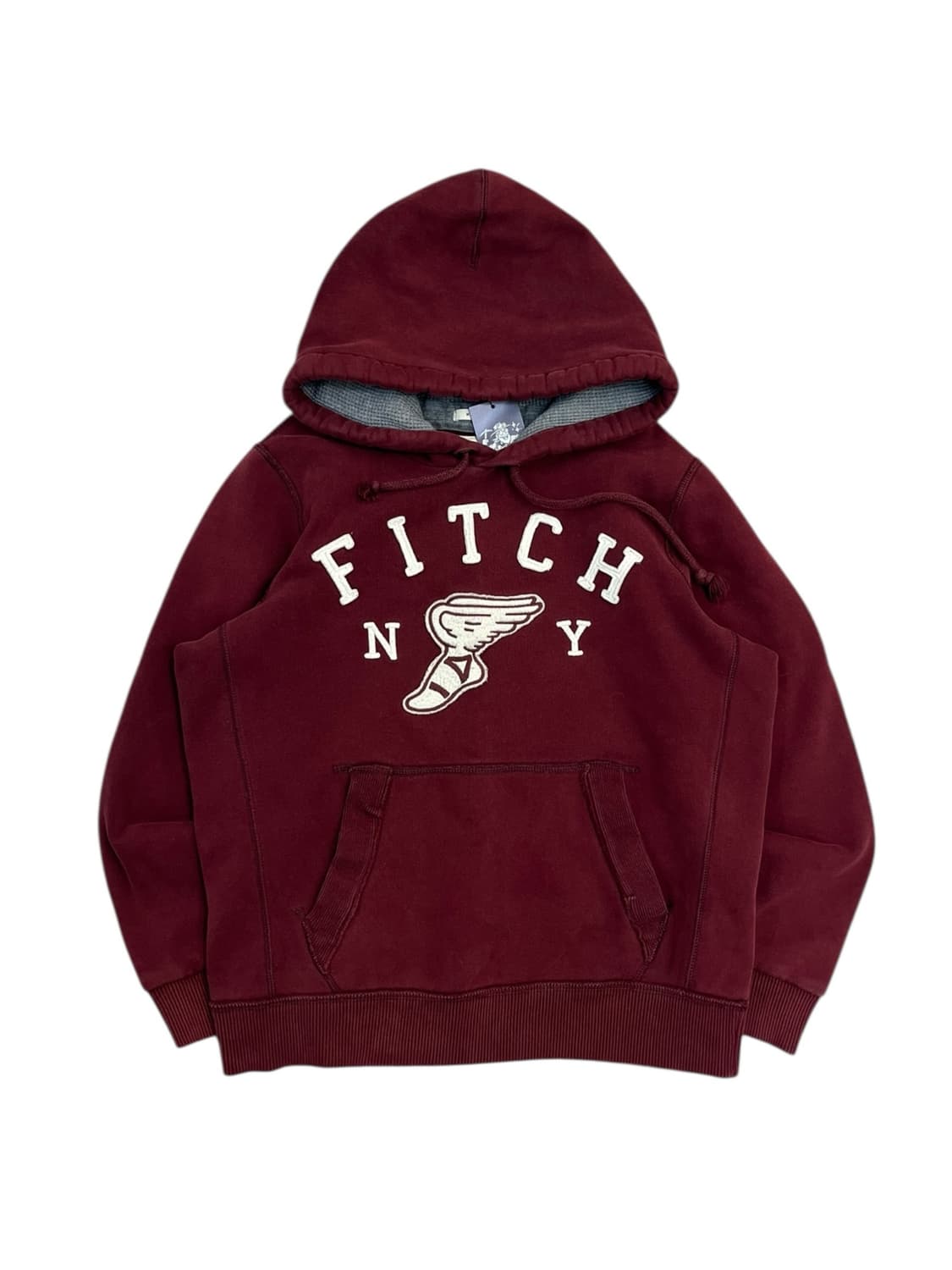 아베크롬비 기모 후드티 버건디 L #csz2737  상품이미지3