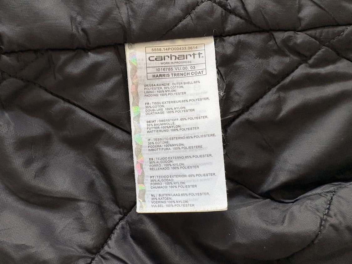 칼하트 해리스 트렌치 코트 M 베이지 상품이미지8