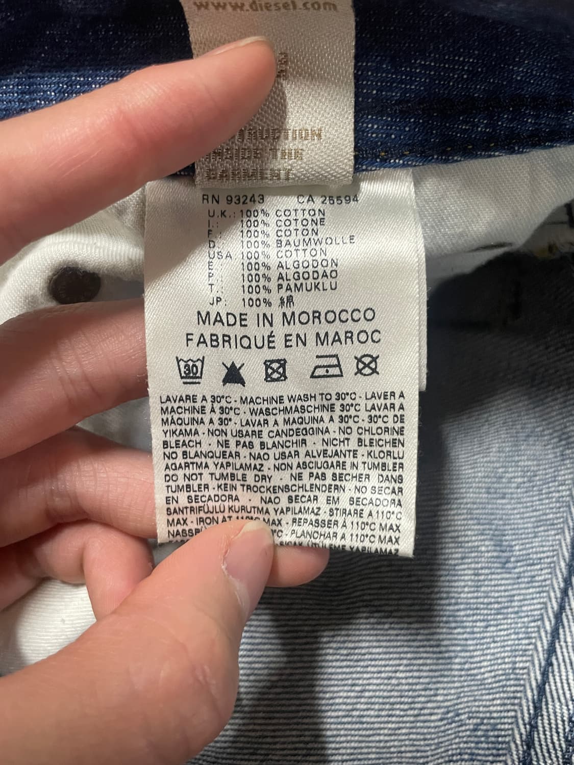 Diesel Industry Zathan Denim Pants 상품이미지10