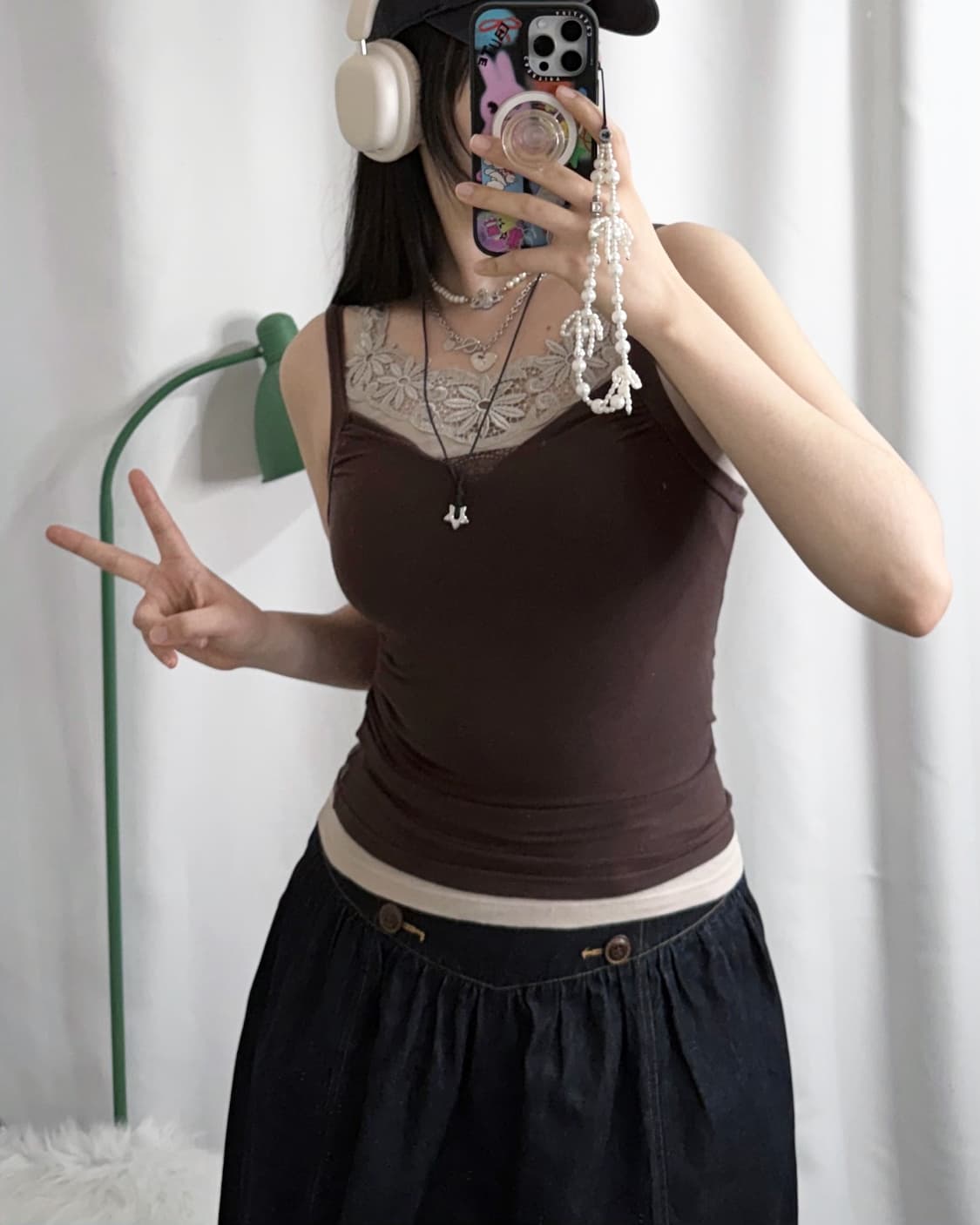 초코 브라운 슬리브리스 나시 상품이미지3