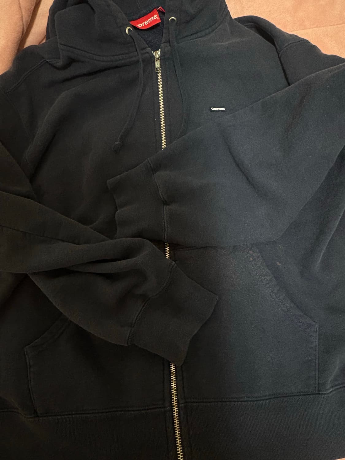 슈프림 후드집업 네이비 미디엄  상품이미지4