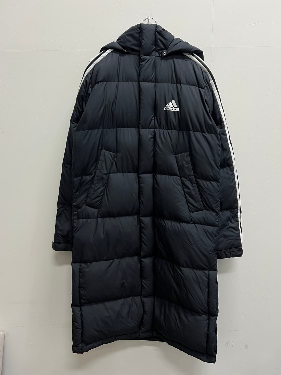 아디다스 덕다운 삼선 롱 패딩 자켓 상품이미지2