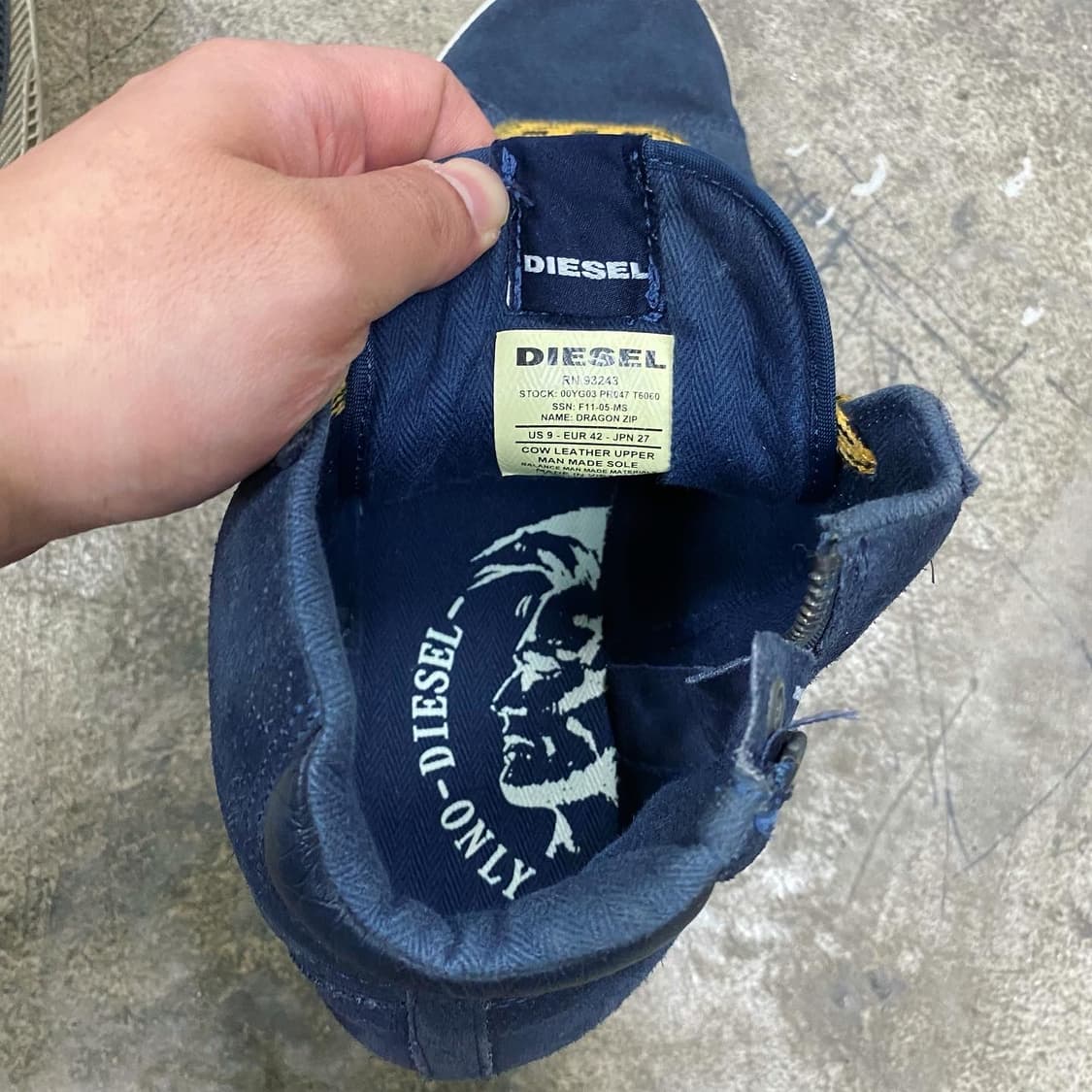 2000s 디젤 빈티지 유니크 스니커즈 신발 상품이미지8