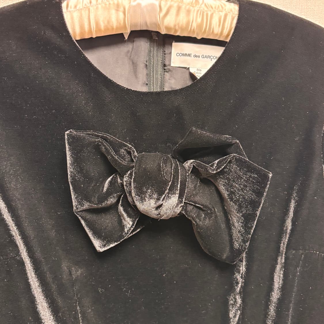 꼼데가르송 걸 벨벳 리본 원피스 상품이미지2