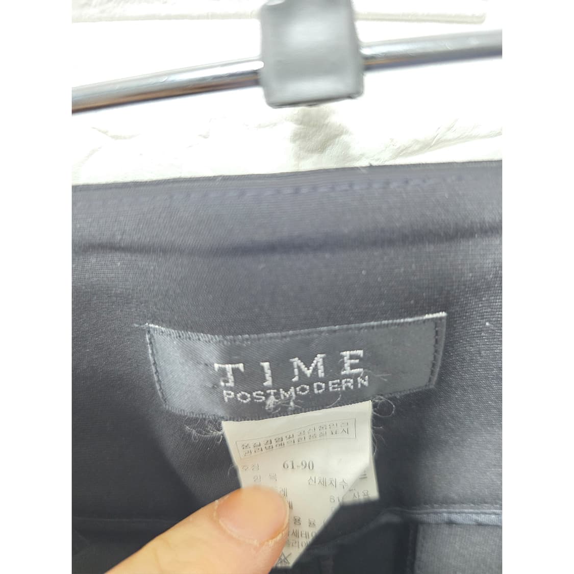 택포_ 한섬 타임 블랙 여성 바지 28인치 상품이미지2