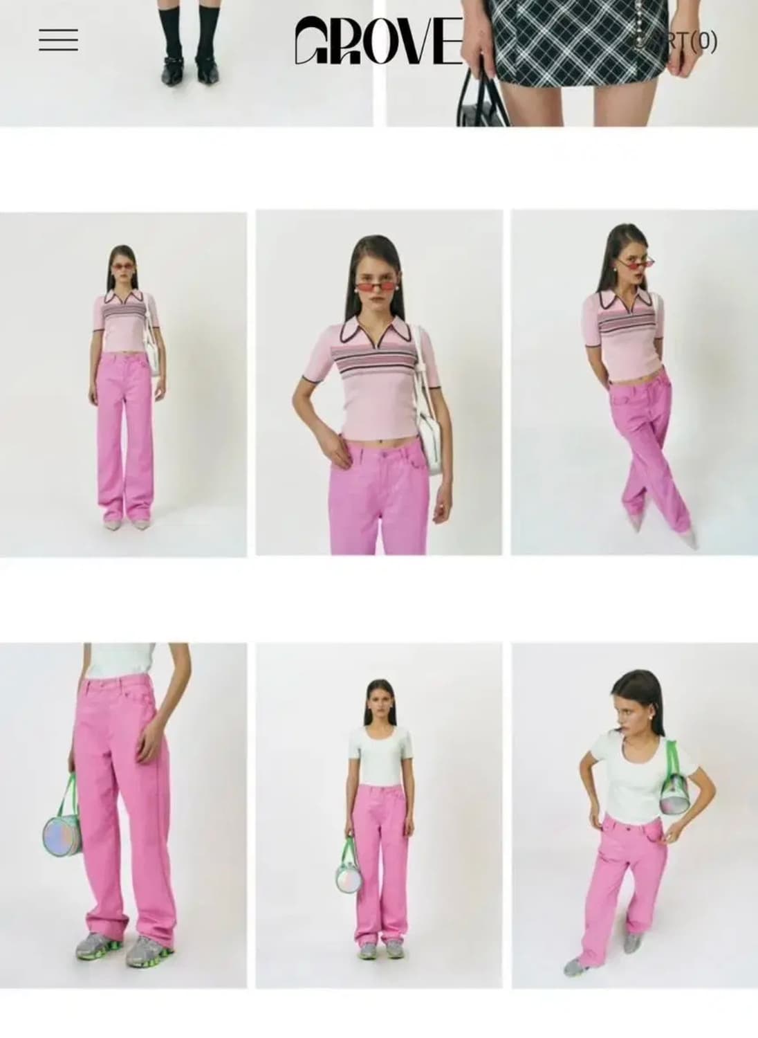 그로브스토어 데님팬츠 (Pink) 상품이미지1