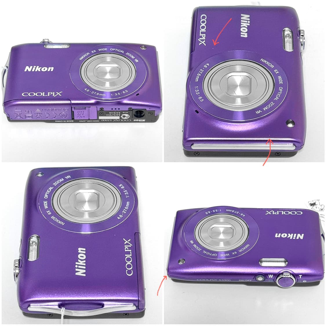 니콘 쿨픽스 S3300 퍼플 빈티지디카 상품이미지5