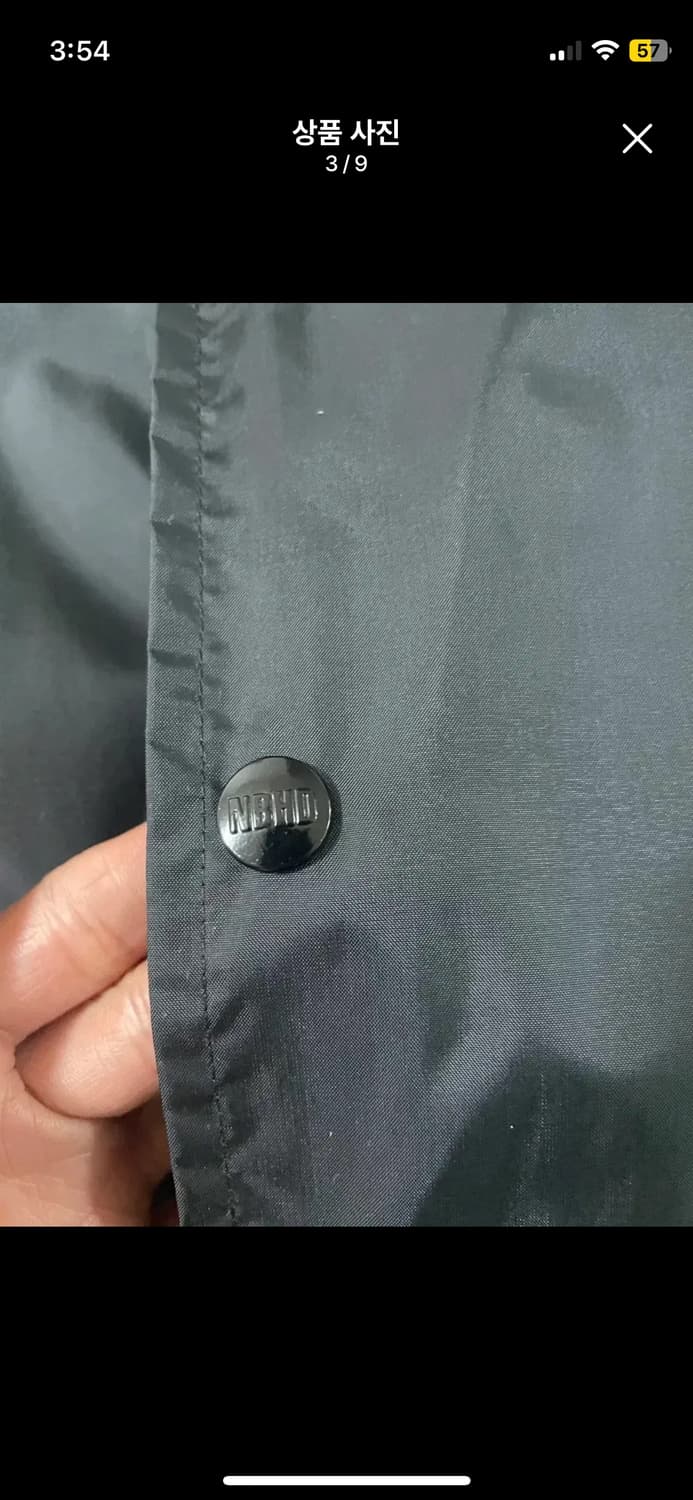 네이버후드 코치자켓 블랙 L 상품이미지3